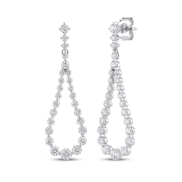 Neil Lane Artistry Lab-Grown Diamond Teardrop Dangle Earrings 1-1/2 ct tw 14K White Gold