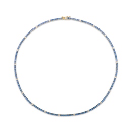 Le Vian Natural Blue Sapphire Necklace 5/8 ct tw Diamonds 14K Honey Gold 16"