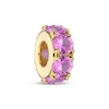Thumbnail Image 2 of STUDIO BY KAY Pink Lab-Created Sapphire Rondelle Charm 24K Yellow Gold Vermeil Sterling Silver