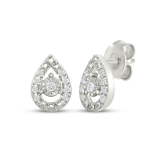 KAY Lab-Grown Diamonds Teardrop Stud Earrings 1/10 ct tw Sterling Silver