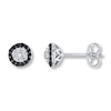 Thumbnail Image 0 of Black & White Diamonds 1/4 ct tw Earrings Sterling Silver
