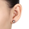 Thumbnail Image 1 of Black & White Diamonds 1/4 ct tw Earrings Sterling Silver