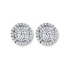 Thumbnail Image 1 of Diamond Earrings 1 ct tw Round-cut 14K White Gold