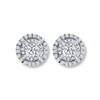 Thumbnail Image 0 of Diamond Earrings 1 ct tw Round-cut 14K White Gold