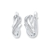 Thumbnail Image 1 of Diamond Earrings 1/15 ct tw Round-cut Sterling Silver