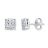 Thumbnail Image 1 of Diamond Stud Earrings 1/10 ct tw Round-cut Sterling Silver