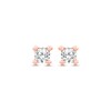 Thumbnail Image 2 of Diamond Earrings 1/4 ct tw Round-cut 14K Rose Gold (I/I2)