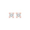 Thumbnail Image 1 of Diamond Earrings 1/4 ct tw Round-cut 14K Rose Gold (I/I2)