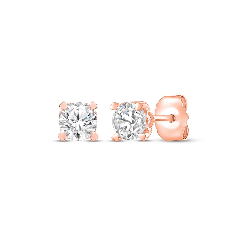 Main Image 1 of Diamond Earrings 1/2 ct tw Round-cut 14K Rose Gold (I/I2)
