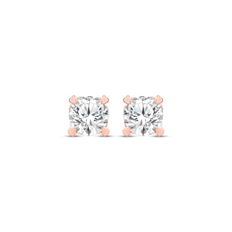 Diamond Earrings 1/2 ct tw Round-cut 14K Rose Gold (I/I2)