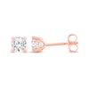 Thumbnail Image 3 of Diamond Earrings 1/2 ct tw Round-cut 14K Rose Gold (I/I2)