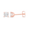 Thumbnail Image 2 of Diamond Earrings 1/2 ct tw Round-cut 14K Rose Gold (I/I2)