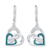 Thumbnail Image 0 of Infinity Heart Earrings 1/5 ct tw Diamonds Sterling Silver