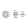 Thumbnail Image 1 of Diamond Earrings 1/4 ct tw Round-cut 10K White Gold