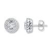 Thumbnail Image 0 of Diamond Earrings 1/2 ct tw Round-cut 10K White Gold
