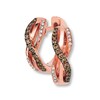 Le Vian Chocolate Diamonds 1/6 cttw Earrings 14K Strawberry Gold