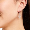 Thumbnail Image 2 of Infinity Heart Earrings 1/6 ct tw Diamonds Sterling Silver