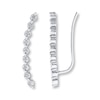 Thumbnail Image 0 of Earring Climbers 1/15 ct tw Diamonds Sterling Silver