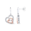 Unstoppable Love Earrings Sterling Silver & 10K Rose Gold