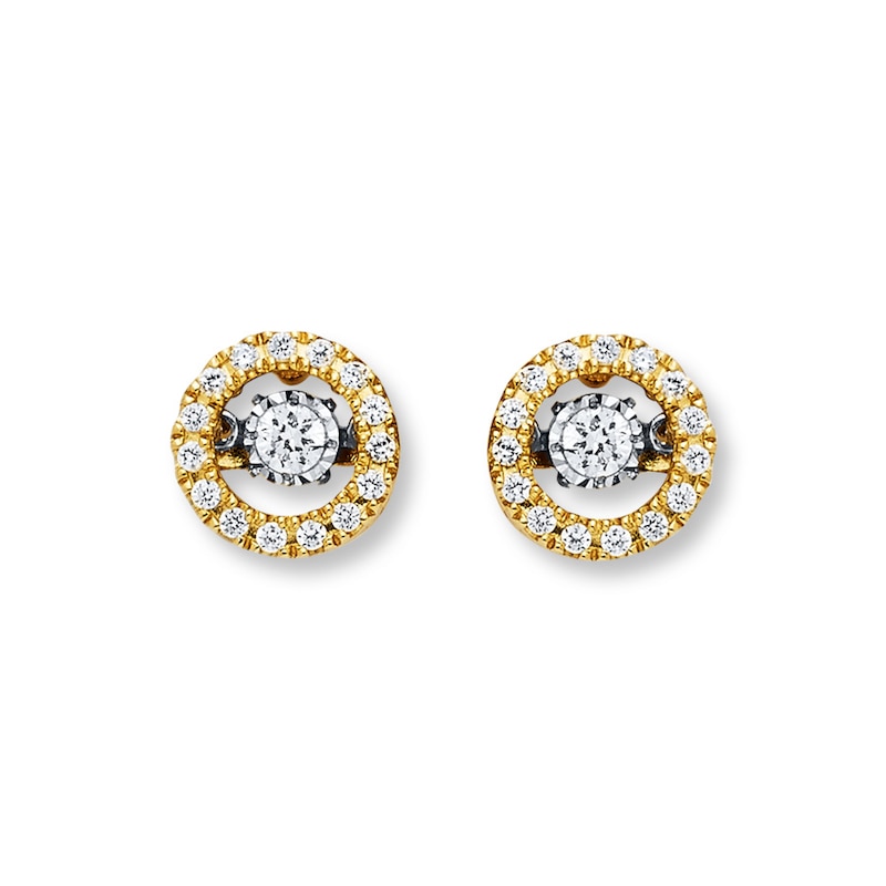 Main Image 2 of Unstoppable Love 1/4 ct tw Earrings 10K Yellow Gold