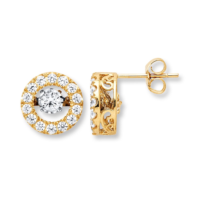 Main Image 1 of Unstoppable Love 1 ct tw Earrings 14K Yellow Gold