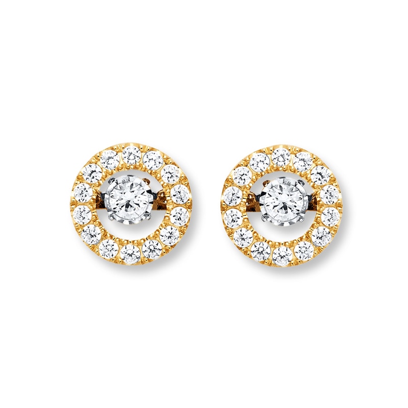 Main Image 2 of Unstoppable Love 1 ct tw Earrings 14K Yellow Gold