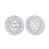 Thumbnail Image 0 of Earring Jackets 1/4 ct tw Diamonds 10K White Gold