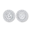 Thumbnail Image 1 of Earring Jackets 1/4 ct tw Diamonds 10K White Gold