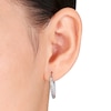 Thumbnail Image 1 of Hoop Earrings 1/4 ct tw Diamonds 10K Rose Gold