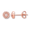 Thumbnail Image 0 of Diamond Earrings 1/15 ct tw Round-cut 10K Rose Gold
