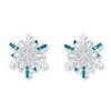 Thumbnail Image 1 of Snowflake Earrings 1/5 ct tw Diamonds Sterling Silver