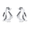 Thumbnail Image 1 of Penguin Earrings 1/8 ct tw Diamonds Sterling Silver