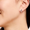 Thumbnail Image 2 of Penguin Earrings 1/8 ct tw Diamonds Sterling Silver