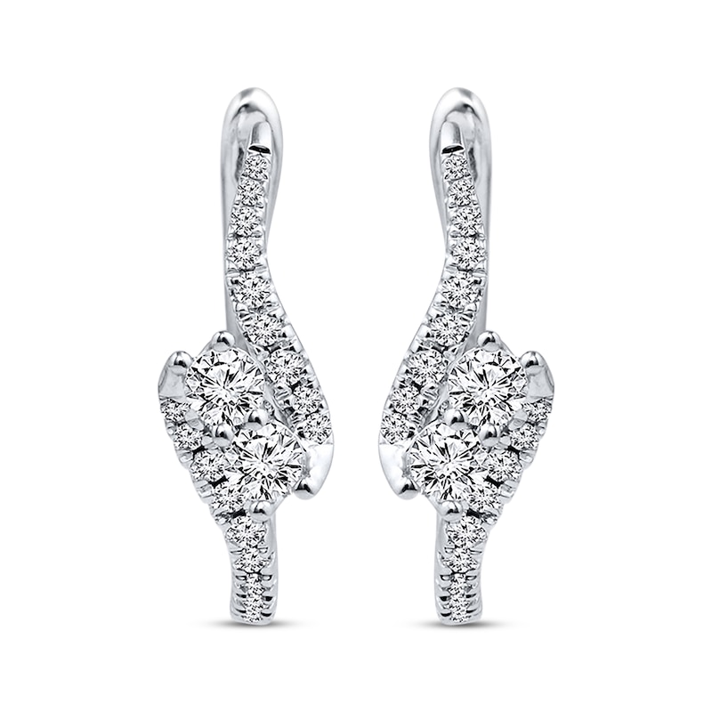 Main Image 2 of Ever Us Earrings 5/8 ct tw Diamonds 14K White Gold