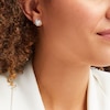 Thumbnail Image 2 of Love Knot Earrings Diamond Accents Sterling Silver