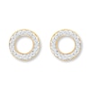 Thumbnail Image 0 of Diamond Circle Earrings 1/10 ct tw Round-cut 10K Yellow Gold