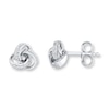 Thumbnail Image 0 of Knot Earrings 1/10 ct tw Diamonds Sterling Silver