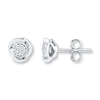 Thumbnail Image 1 of Diamond Earrings 1/10 ct tw Round-cut Sterling Silver