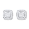 Thumbnail Image 1 of Diamond Earrings 1/6 Carat tw Sterling Silver