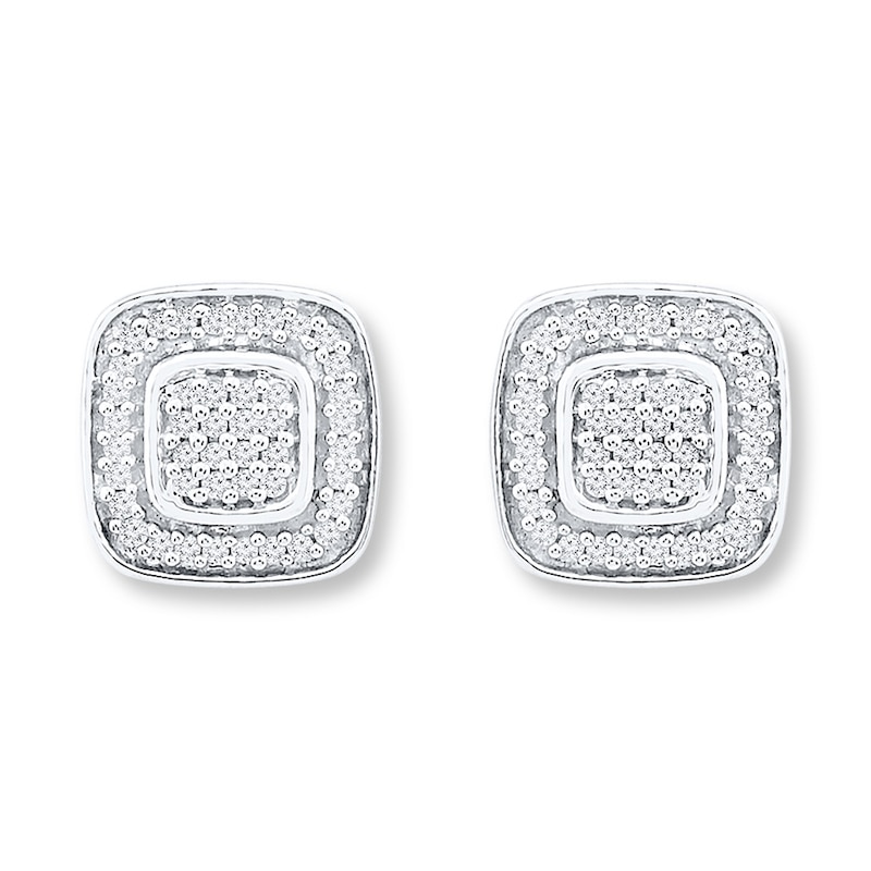 Main Image 1 of Diamond Earrings 1/6 Carat tw Sterling Silver