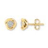 Thumbnail Image 1 of Diamond Earrings 1/15 ct tw Round-cut 10K Yellow Gold
