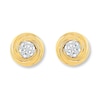 Thumbnail Image 1 of Diamond Earrings 1/15 ct tw Round-cut 10K Yellow Gold