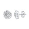 Thumbnail Image 0 of Diamond Earrings 1/2 ct tw Round-cut Sterling Silver