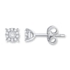 Thumbnail Image 1 of Diamond Earrings 1/10 ct tw Round-cut Sterling Silver