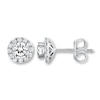 Thumbnail Image 1 of THE LEO Diamond Earrings 7/8 ct tw Round-cut 14K White Gold (I/I1)