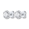 Thumbnail Image 3 of THE LEO Diamond Earrings 7/8 ct tw Round-cut 14K White Gold (I/I1)