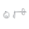 Thumbnail Image 0 of Diamond Earrings 1/8 ct tw Round-cut 10K White Gold