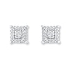 Thumbnail Image 2 of Diamond Stud Earrings 1/10 Carat tw Round-cut Sterling Silver