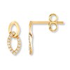 Diamond Fashion Earrings 1/15 Carat tw 10K Yellow Gold
