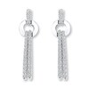 Thumbnail Image 1 of Diamond Dangle Earrings 5/8 ct tw Round-cut 10K White Gold